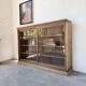 Enfilade vitrée en chêne, années 50