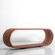 Curved Walnut TV Stand