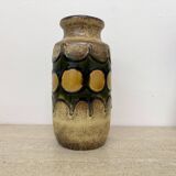 Set of 4 ceramic scheurich west Germany vases , 1970s