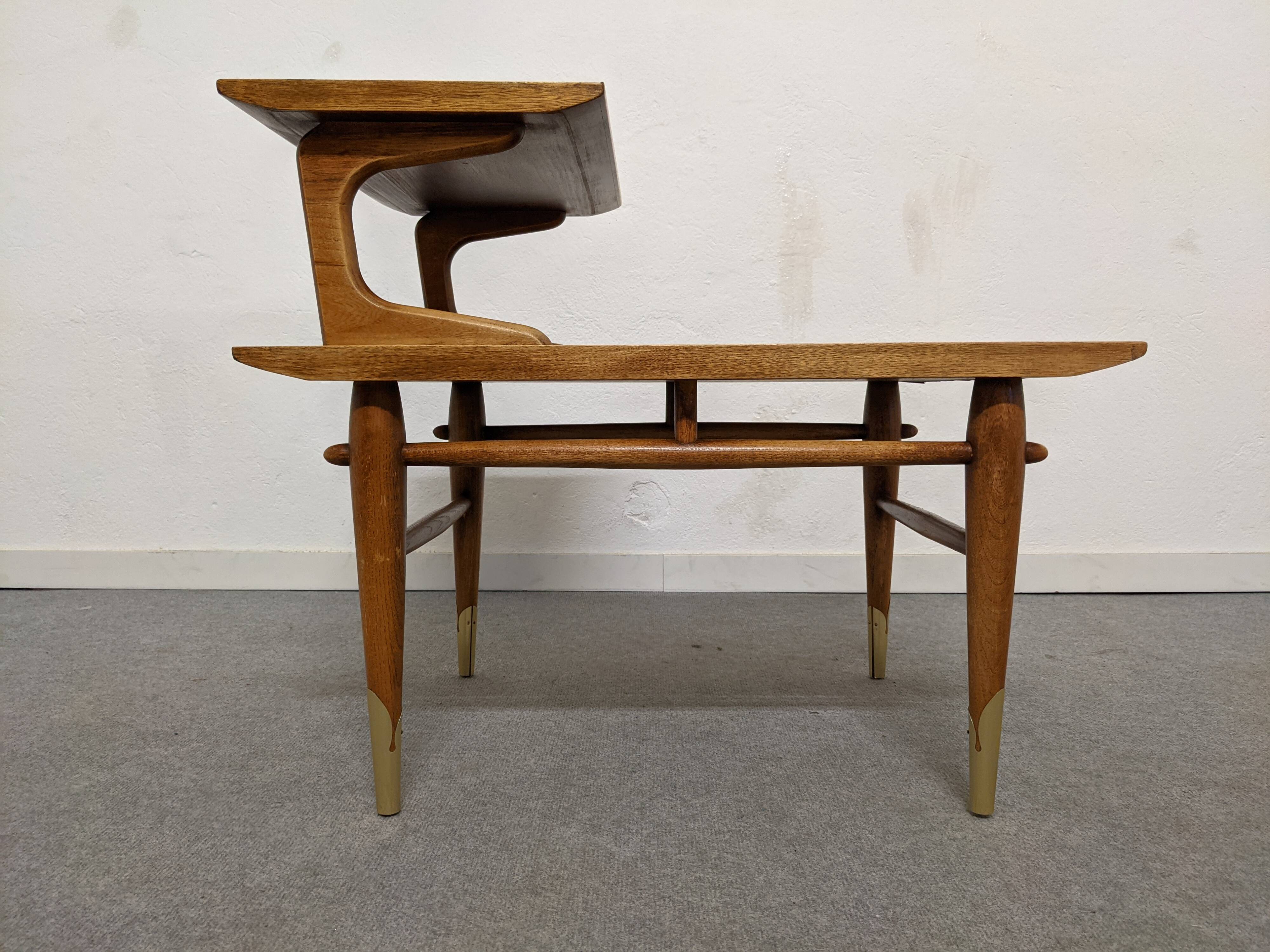 Modernist coffee or side table by Lane Furniture, USA circa 1950.