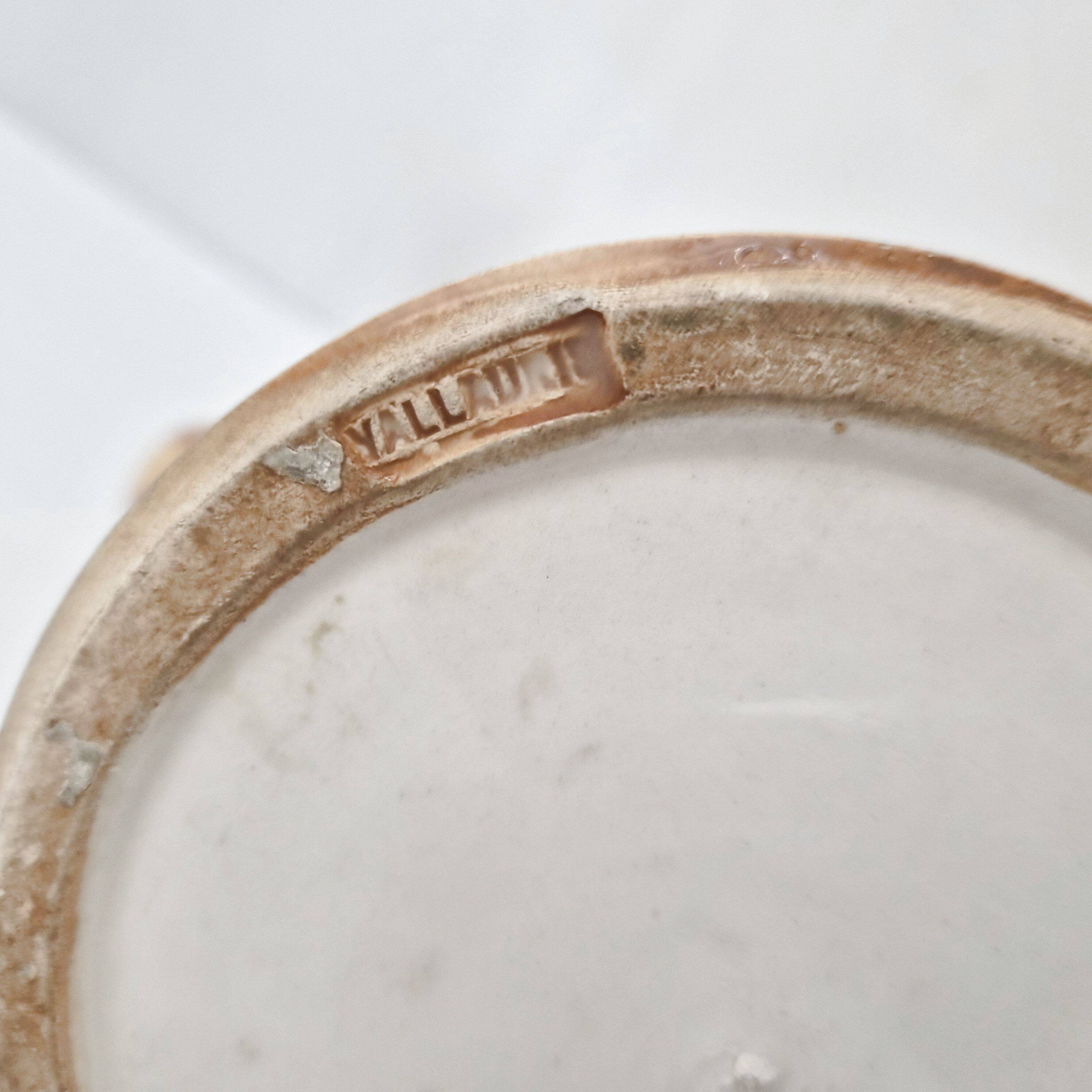 Ceramic coffee service faux-wood Vallauris 1960