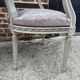 Pair of cabriole medallion armchairs in Louis XVI style