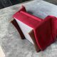 Pair of vintage comfortable armchairs in fabrics probably italian from the 1950s-60s