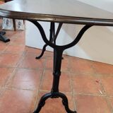 Table de bistrot ancienne dessus en chêne