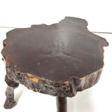 Brutalist sofa end tree trunk