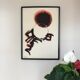 Jean-marie calmettes, 1918-2007. black sun. lithograph