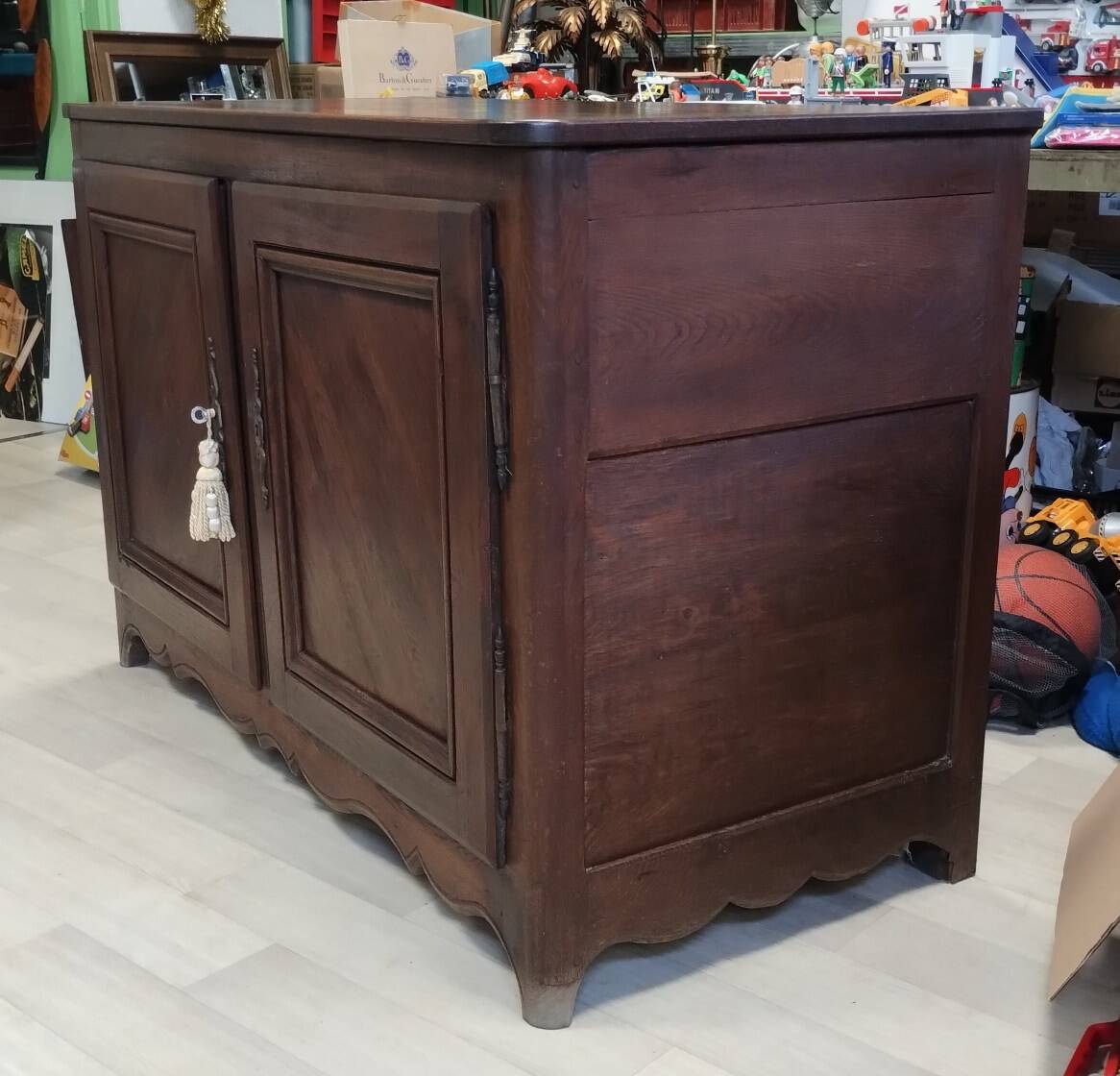 Buffet ancien 2 portes avec coffre XIXème