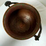 Copper cauldron on feet