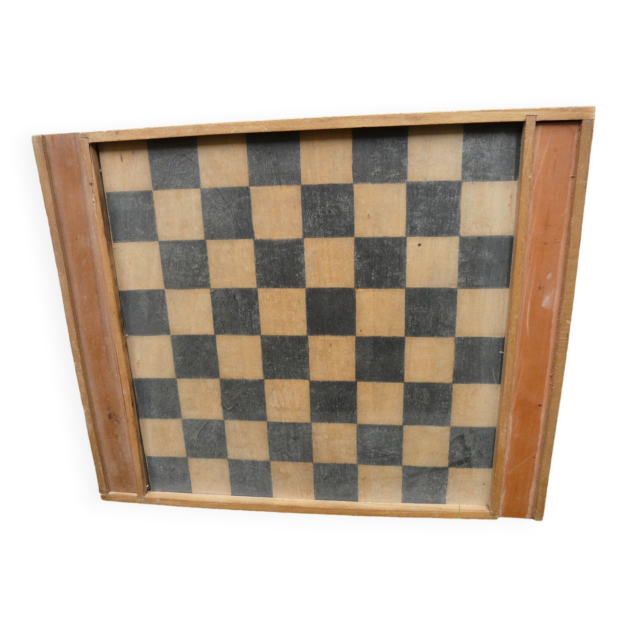 Old wooden checkers game