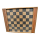 Old wooden checkers game