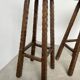 Pair of brutalist high stools