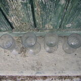 Old French bistro glasses