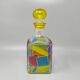 1970s Stunning Decanter or Decorative Bottle by Luigi Bormioli. Made in Ita