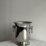 Silver metal champagne bucket