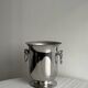 Silver metal champagne bucket