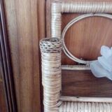 Rattan shelf