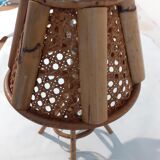 Rattan table lamp