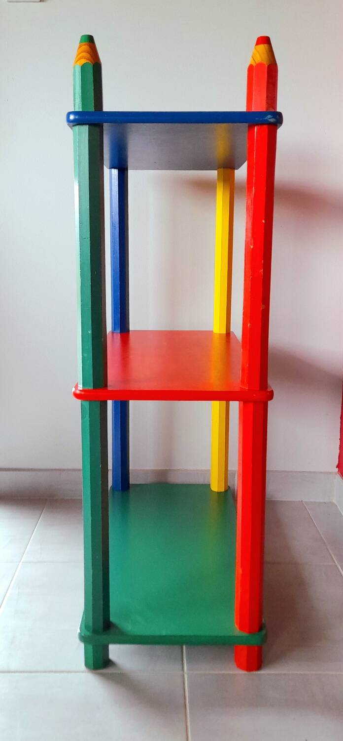 Pencil shelf Pierre Sala clairefontaine 80s