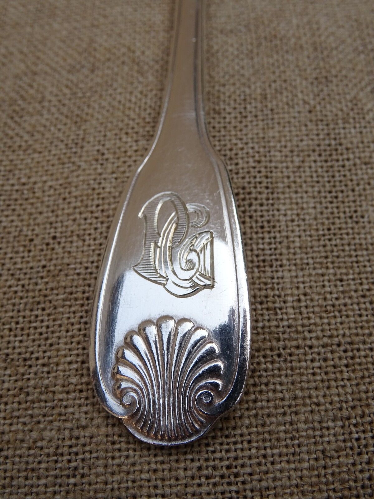 Christofle 12 cake forks silver metal model Vendome