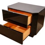 Pair of bedside tables by David Lange from the 1970s/80s.