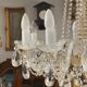 Lustre tchèque en cristal taillé, 12 bras