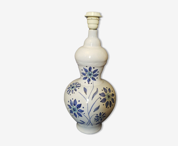 Lampe faïence bleue chateau goussaincourt lorraine