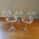 Set of 5 vintage crystal champagne glasses