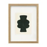 Abstract painting on paper signed Eawy.