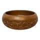 Polynesia, large carved wooden bowl or salad bowl, circa 1970
