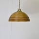 Vintage pendant lamp in bamboo and wicker, 1960s.