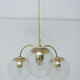 Three-armed chandelier for Kamenický Šenov, 1970´s