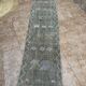 Moroccan silk hallway rug with cactus pattern: handwoven