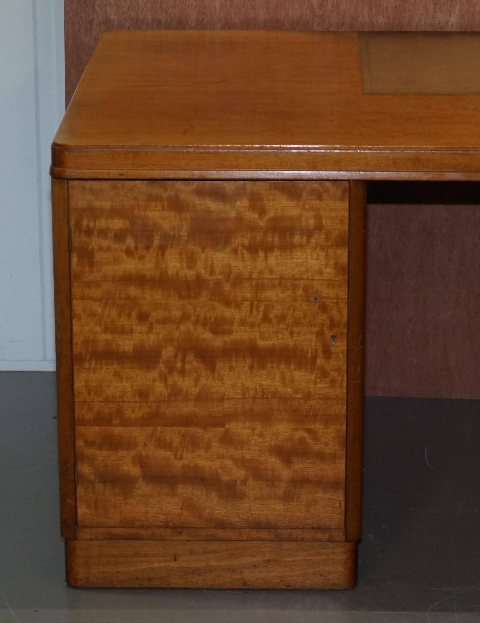 Double-faced desk stamped Waring & Gillow 1960