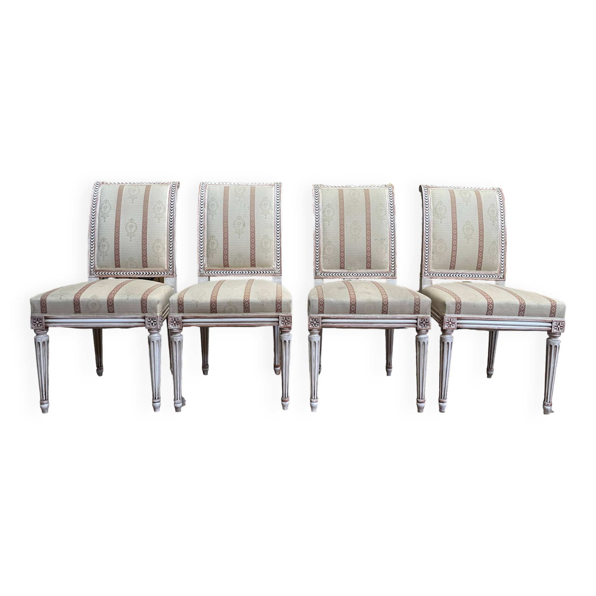 Suite of 4 Louis XVI style chairs