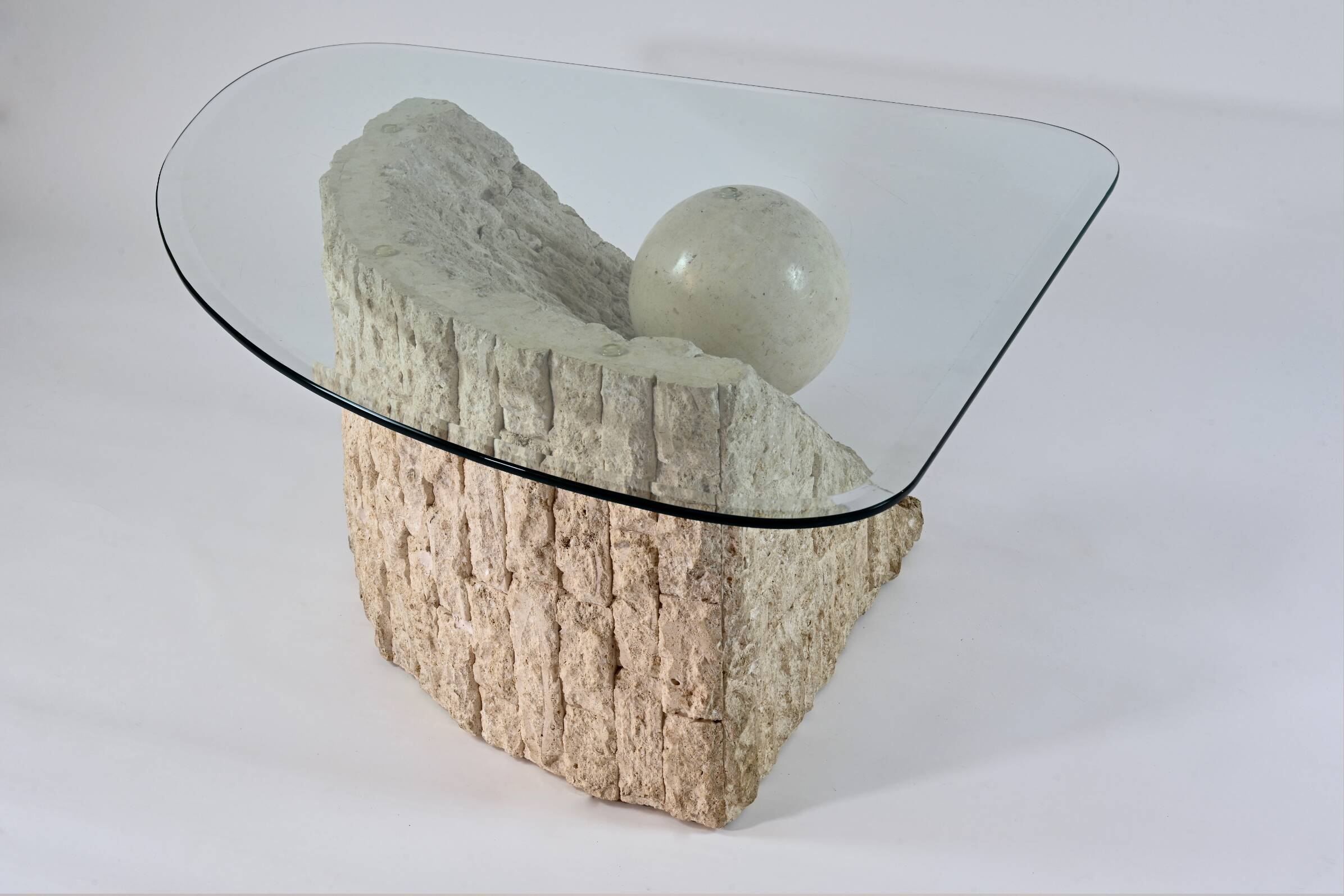 Coffee table, Mactan Stone Coffee Table by Magnussen Ponte, 1980s
