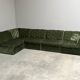 Modular corduroy lounge sofa by Laauser, 1970s