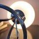 Lamp sphere of frosted glass, chrome steel, art deco, 1950