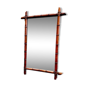 miroir bambou vintage