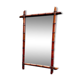 Vintage bamboo mirror