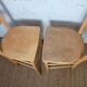 Paire de chaises bistrot hautes années 50