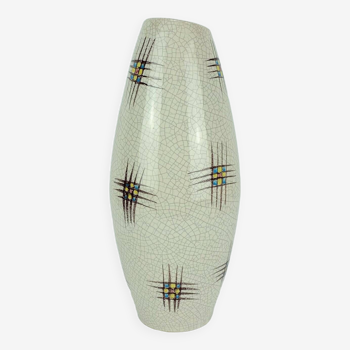 Vase céramique silberdistel décor abstrait glaçage craquelé 125/30