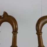 Set of four original italian design dining chairs by Descalzi for Chiavari