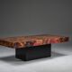 Table basse vintage en cuivre de Bernhard Rohne, années 1970