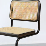 Pair of S32 Cantilever Chair by Marcel Breuer, Dark Edition, 1980s
