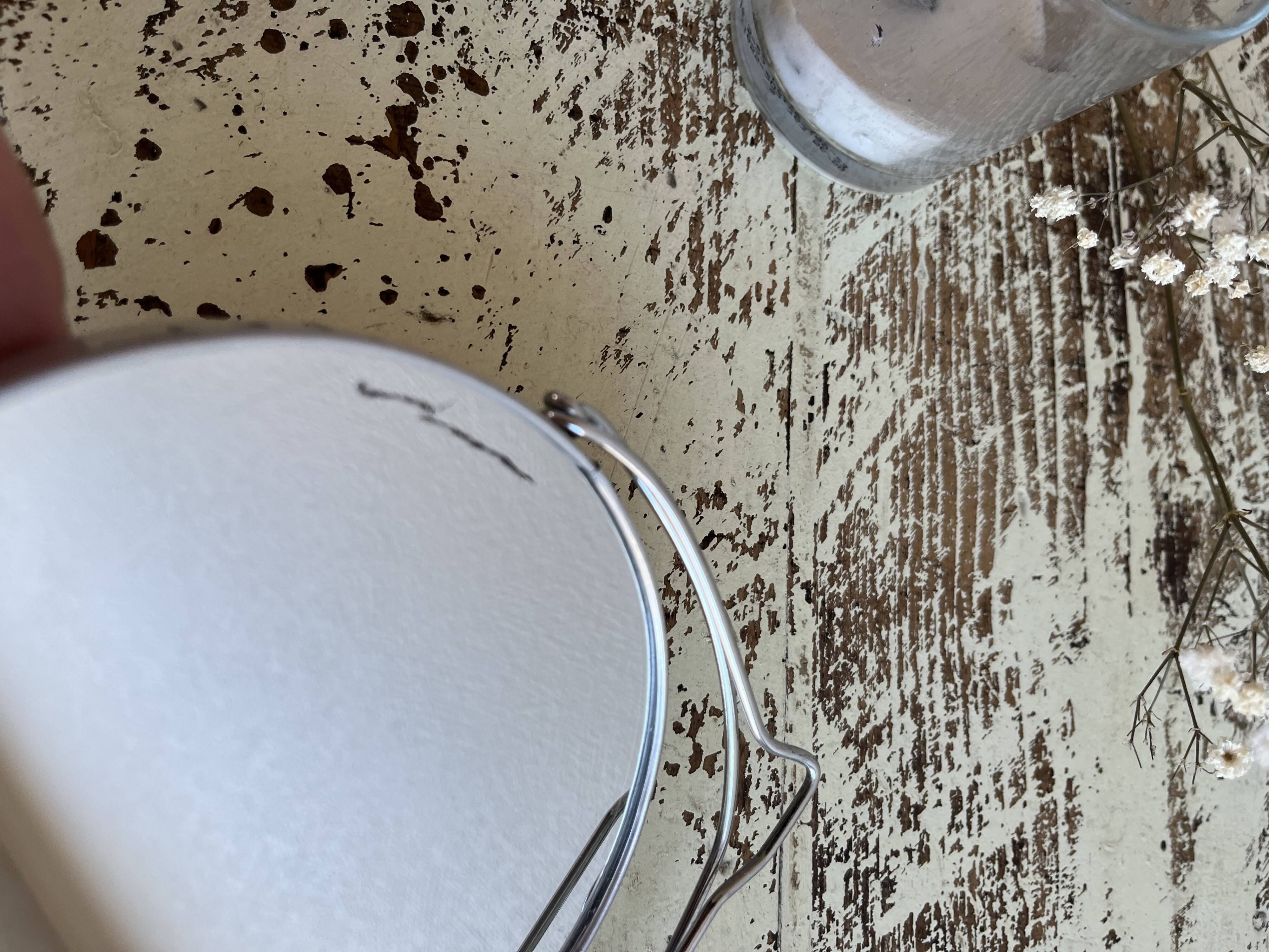 Round barber mirror 12.5 cm