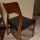 Suite de 4 chaises Scandinaves 1960 en teck