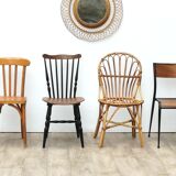 Lot of 6 vintage depareillees chairs