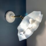 Vintage lampshade in sky blue opaline