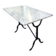 Table de bistrot en marbre