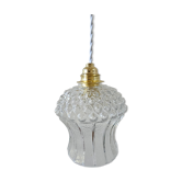 Vintage glass globe pendant light